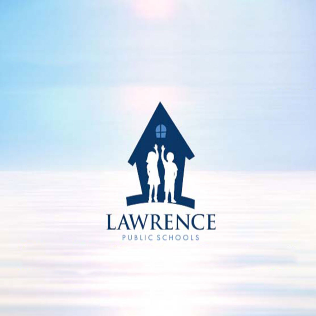 Lawrence Public Schools Logo on sky background